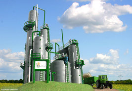 Bioraffinerie Bild zeigt: eine Bioraffinerie